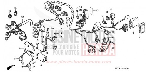 FAISCEAU DES FILS CB500S2 de 2002